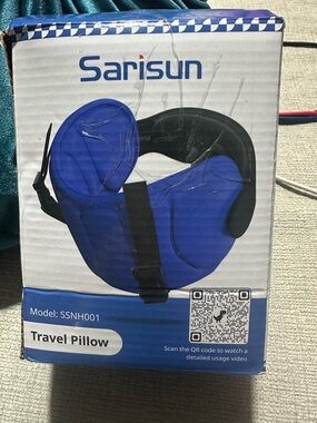 Sarisun Blue Travel Neck Pillow